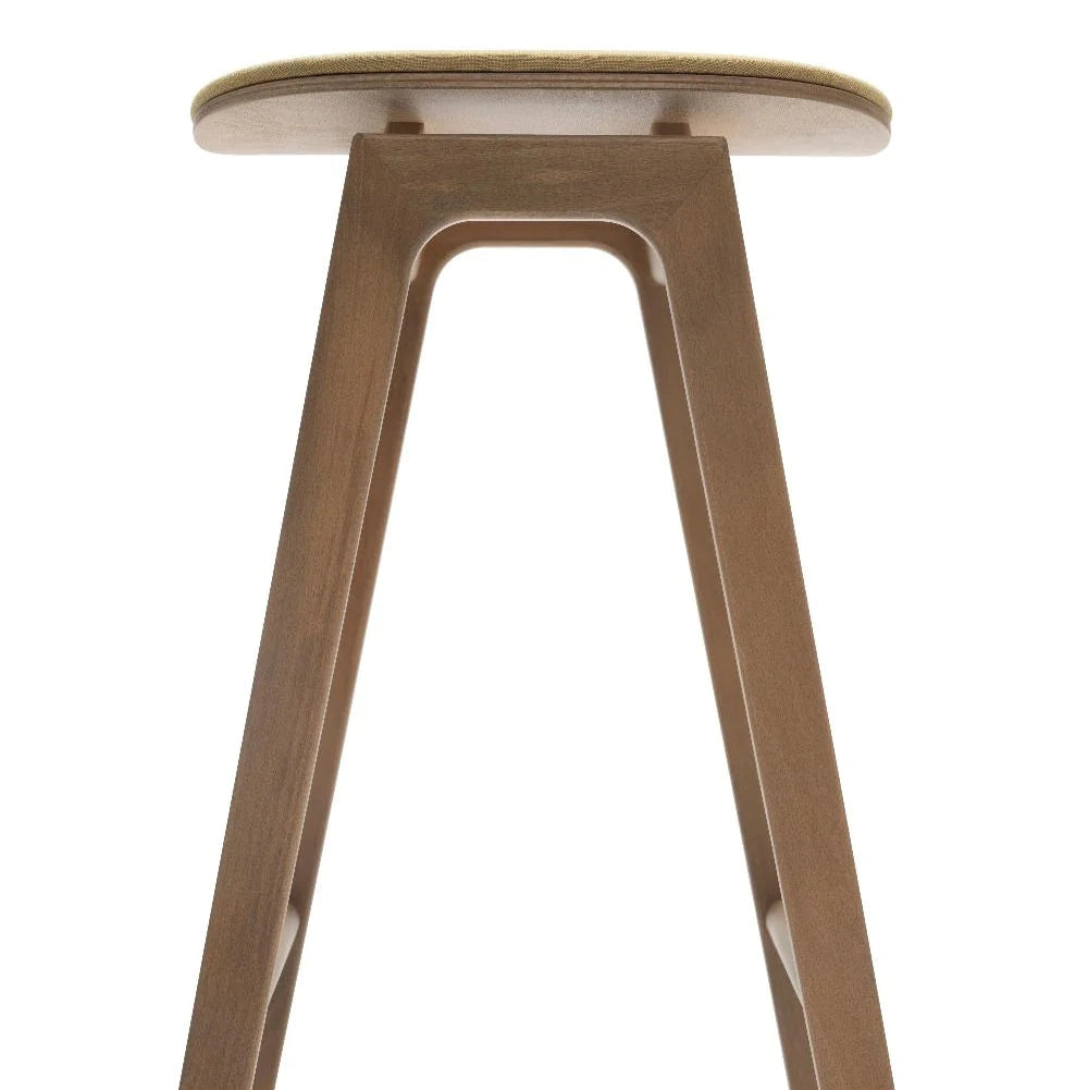 Ritz Wooden Upholstered Bar Stool
