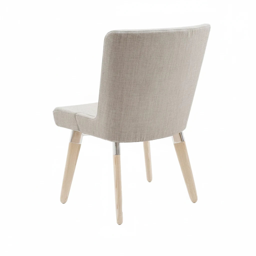 Skapa Wooden Upholstered Side Chair