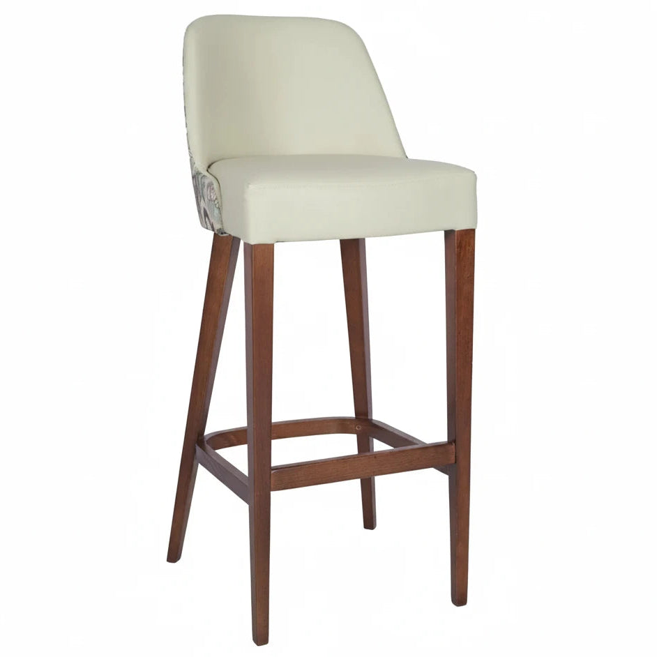 Bari Wooden Upholstered Bar Stool