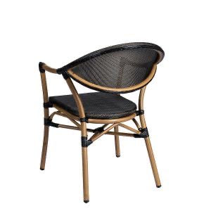 Caledonia Bamboo Stacking Bistro Armchair