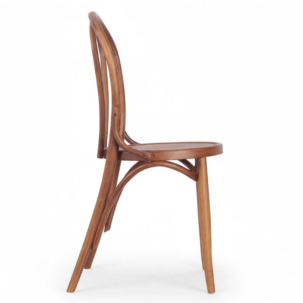 Beatrice Bentwood Wooden Upholstered Side Chair