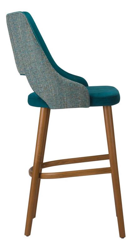 Stone Upholstered Bar Stool