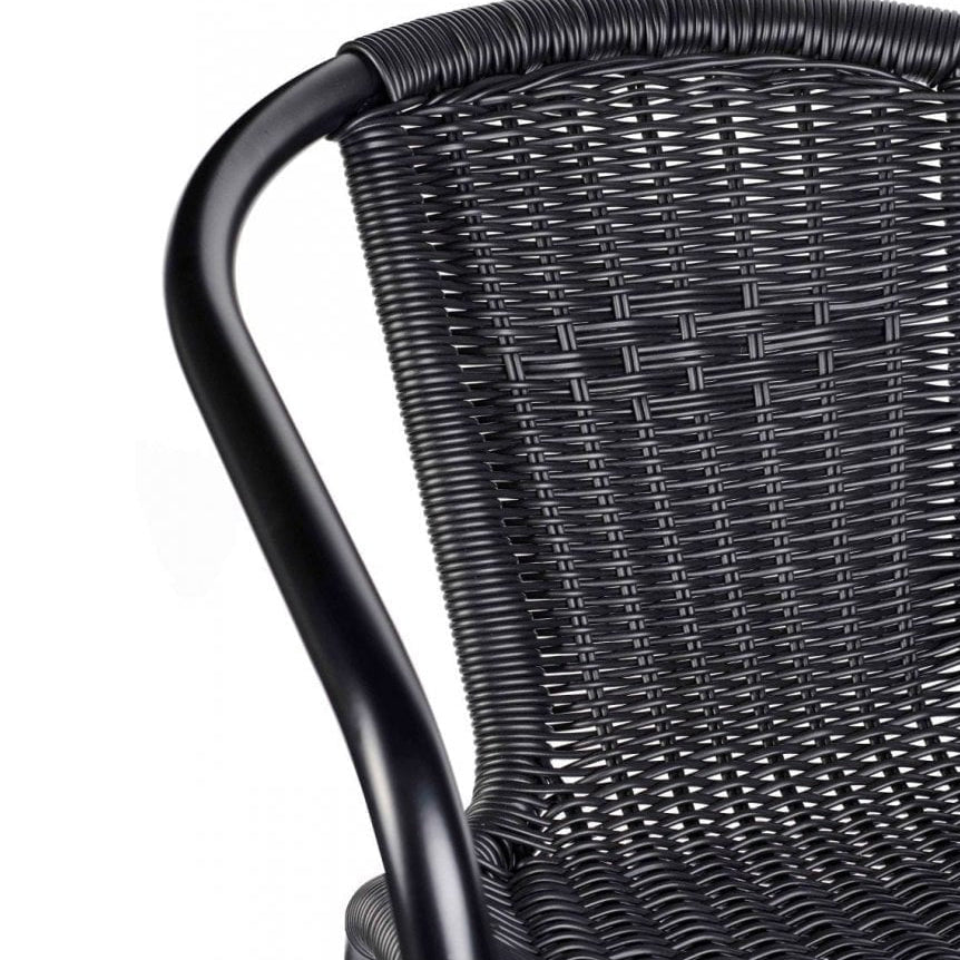 Wicker Outdoor Stacking Arm Chair