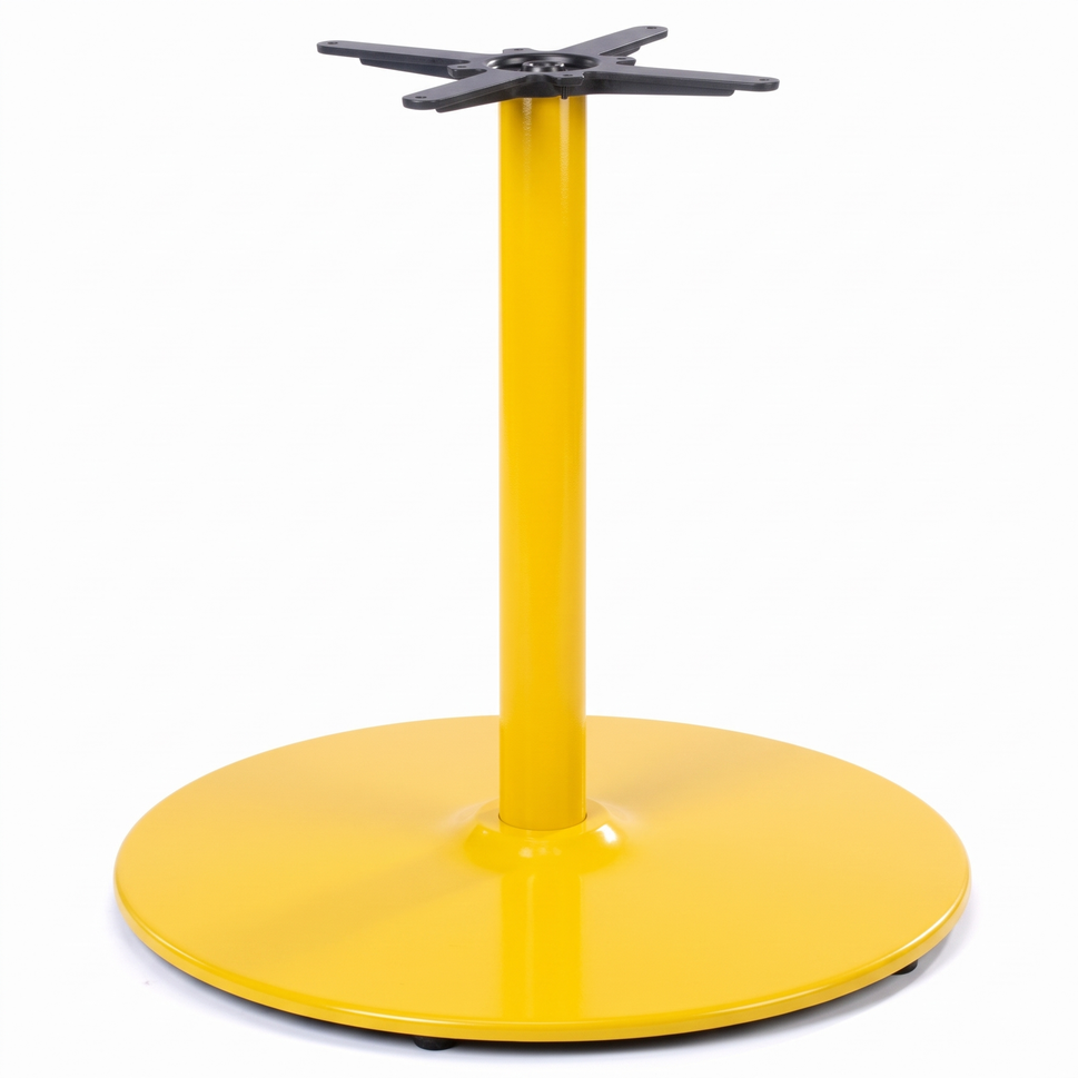 Dome Large Round Black Cast Iron Table Base - Powdercoated