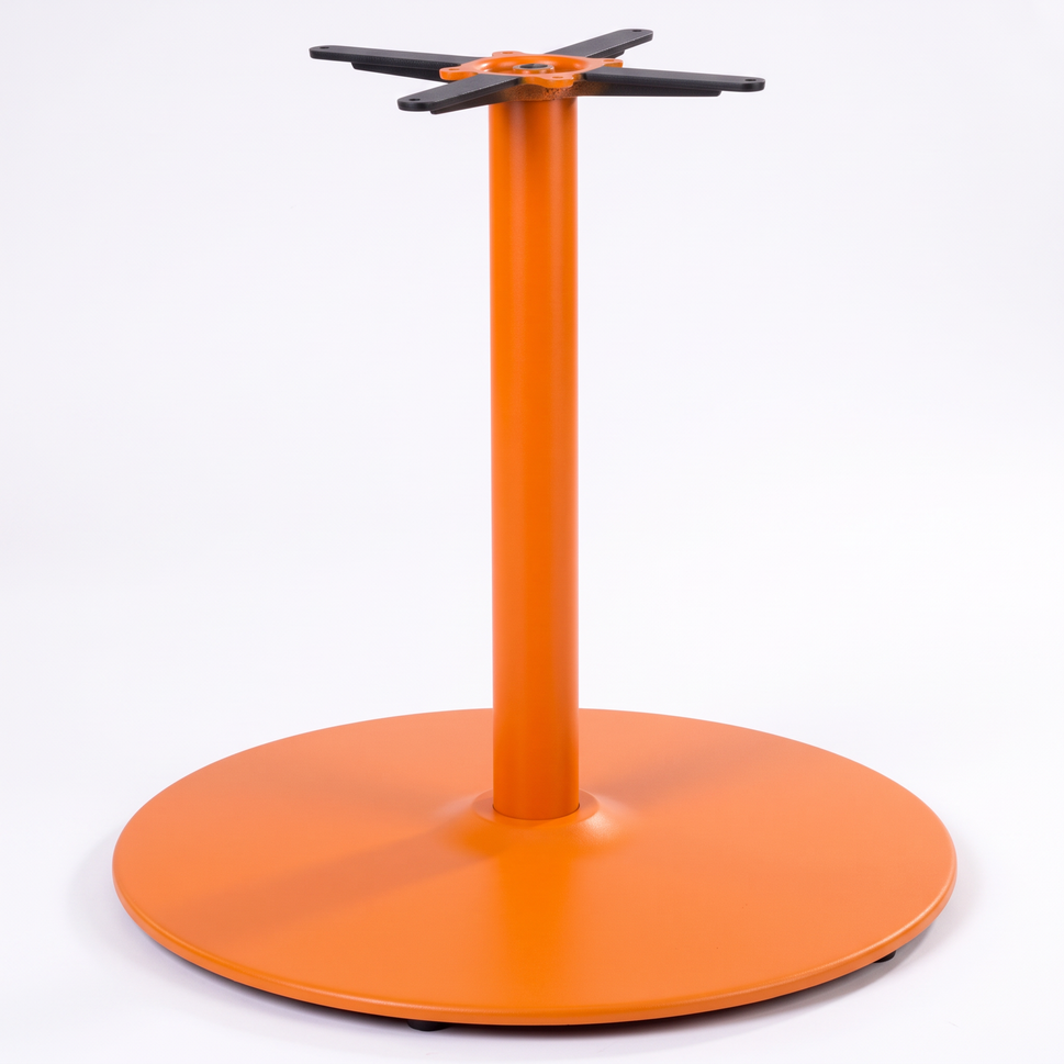 Dome Large Round Black Cast Iron Table Base - Powdercoated