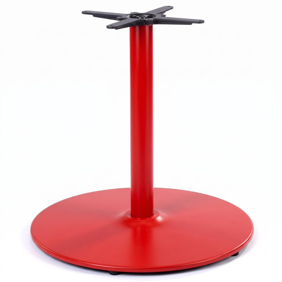 Dome Large Round Black Cast Iron Table Base - Powdercoated