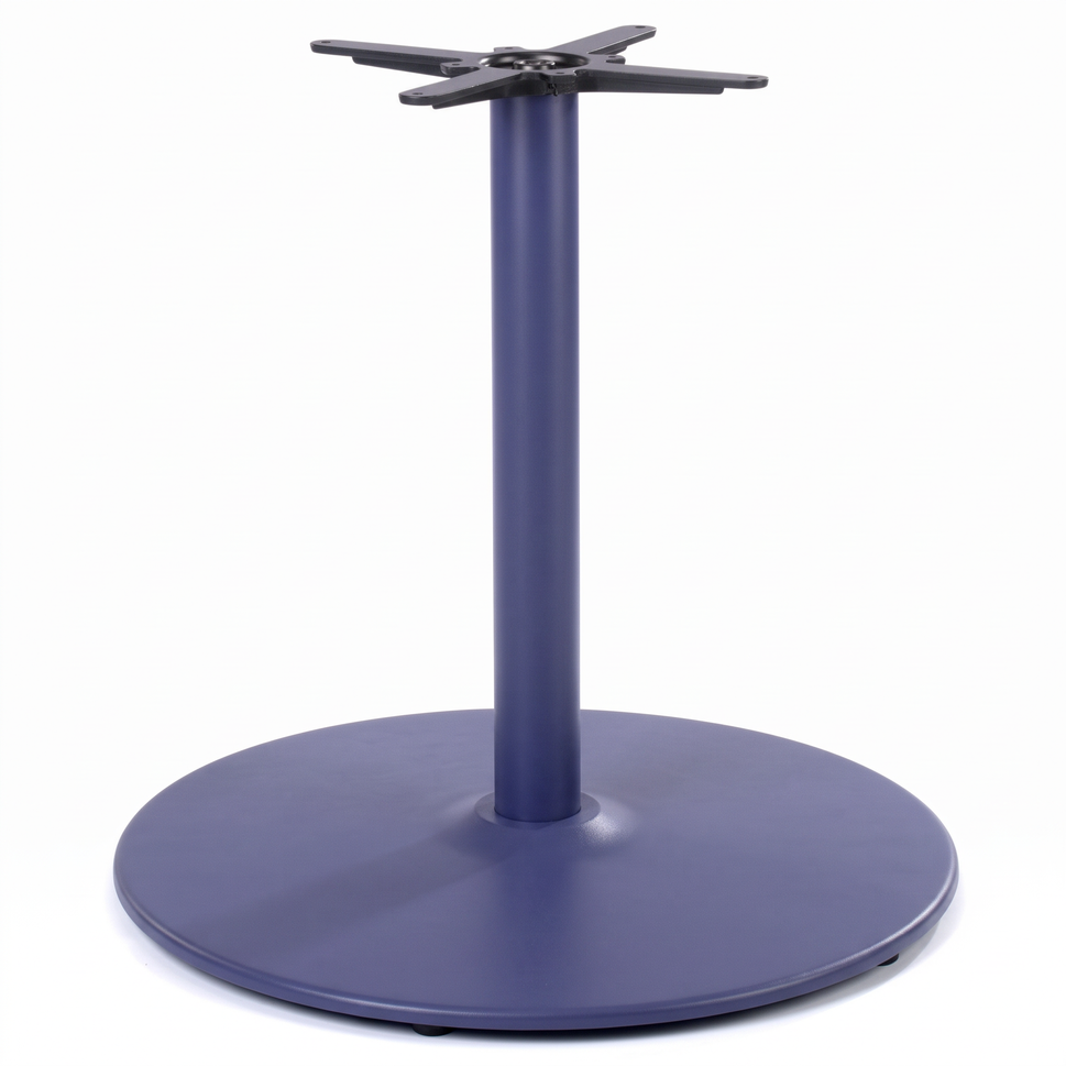 Dome Large Round Black Cast Iron Table Base - Powdercoated