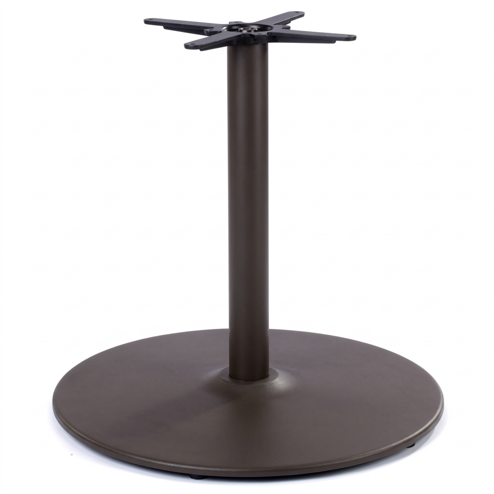 Dome Large Round Black Cast Iron Table Base - Powdercoated