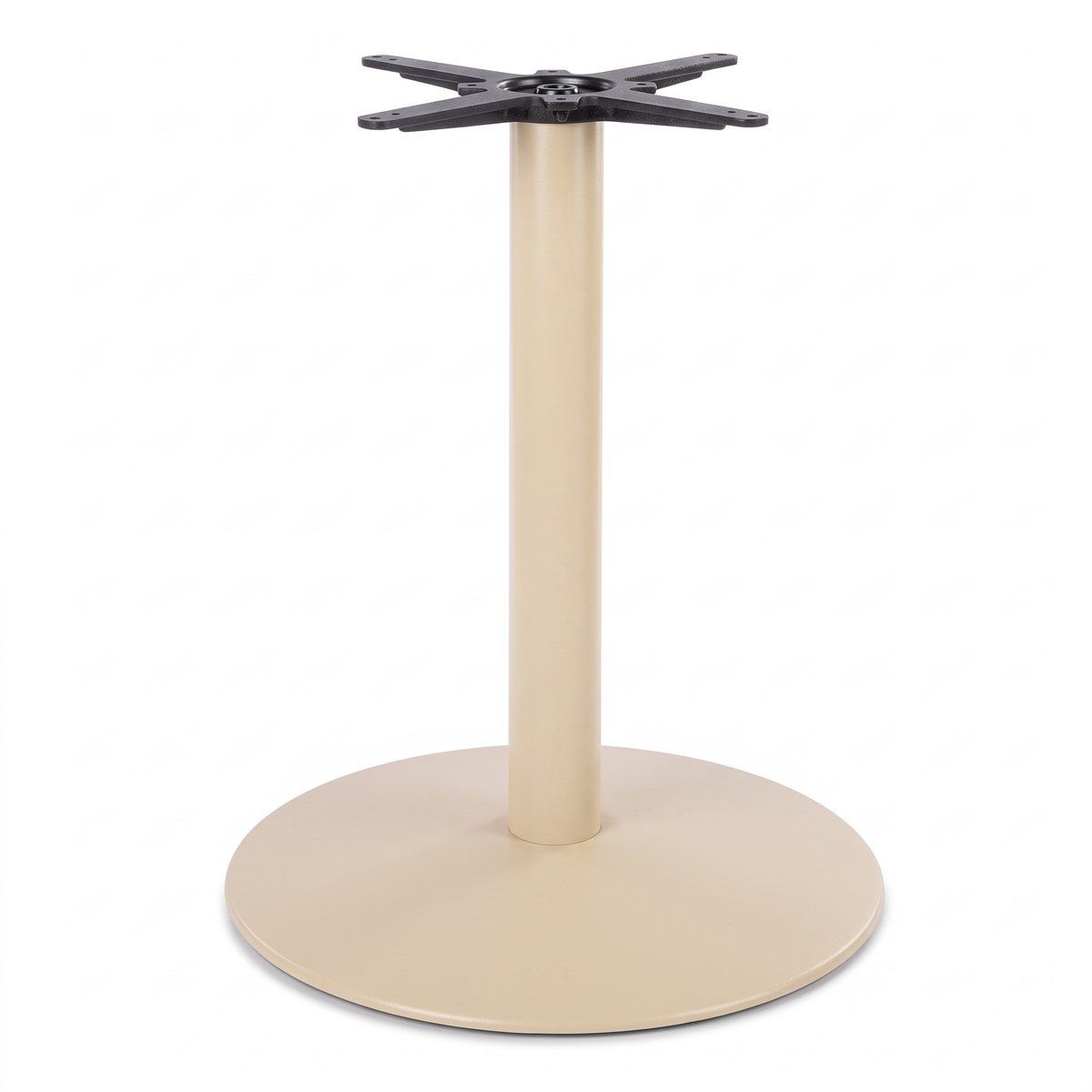 Dome Medium Round Black Cast Iron Table Base - Powdercoated