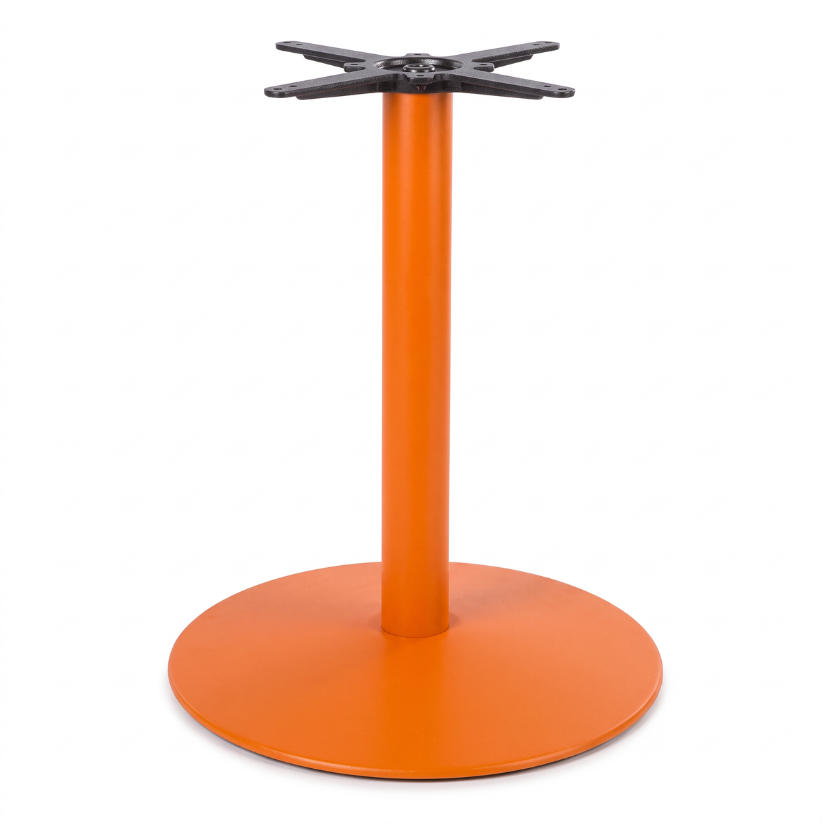Dome Medium Round Black Cast Iron Table Base - Powdercoated