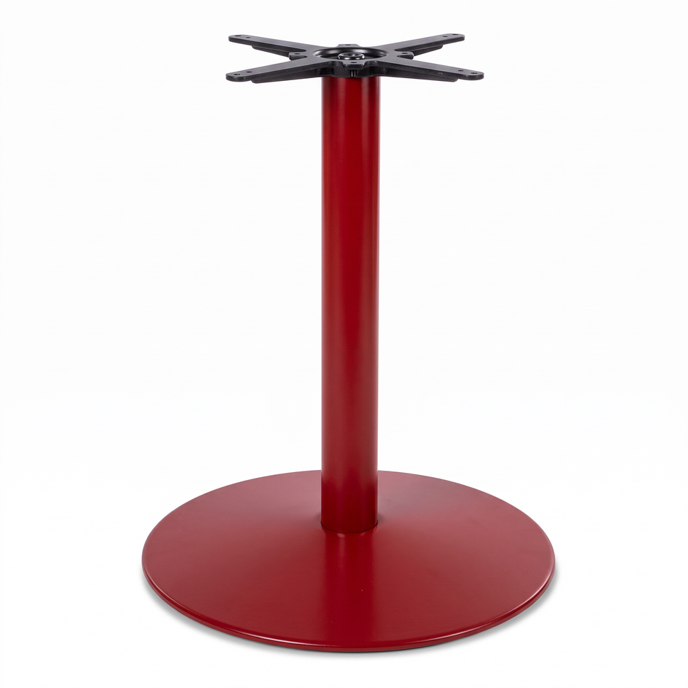 Dome Medium Round Black Cast Iron Table Base - Powdercoated