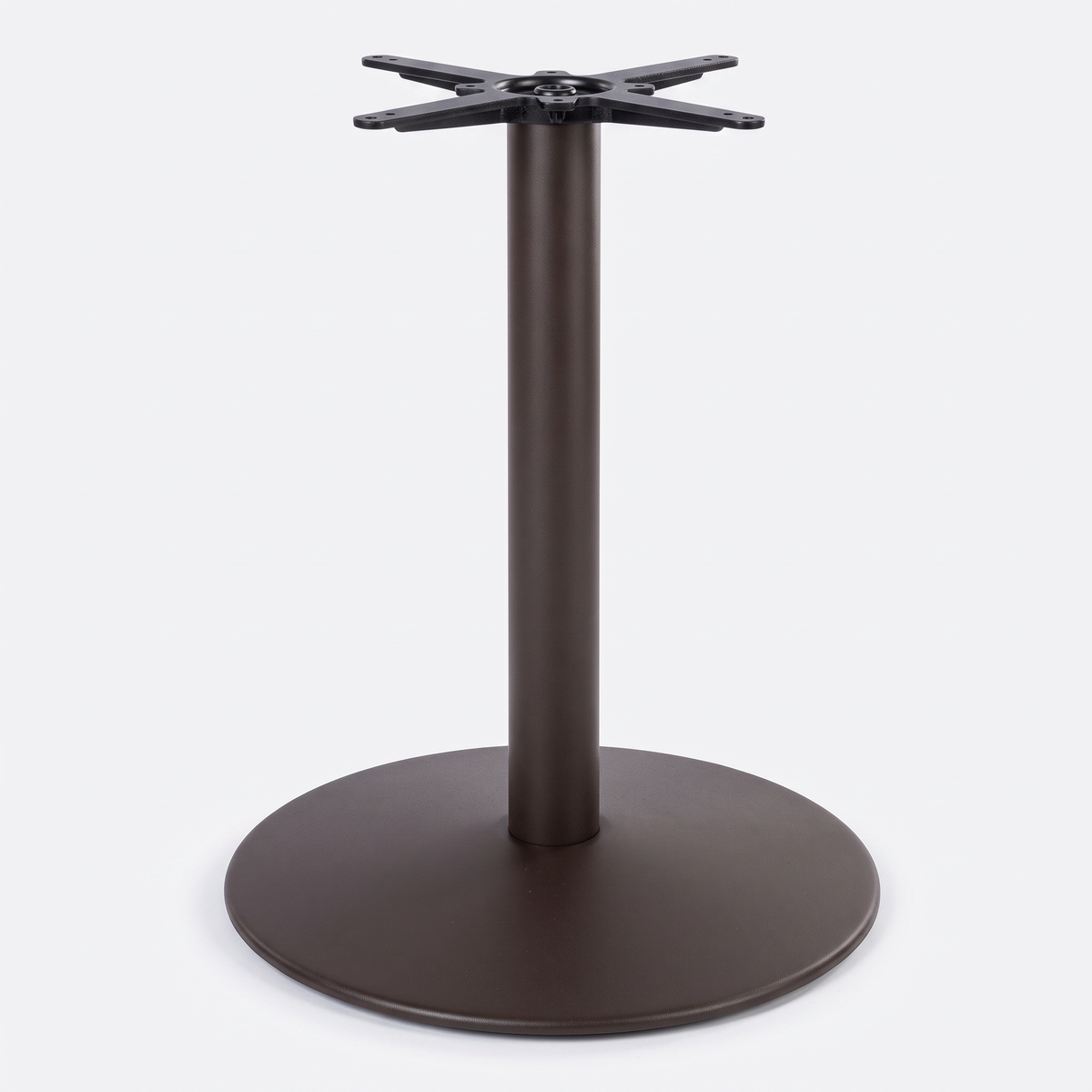 Dome Medium Round Black Cast Iron Table Base - Powdercoated