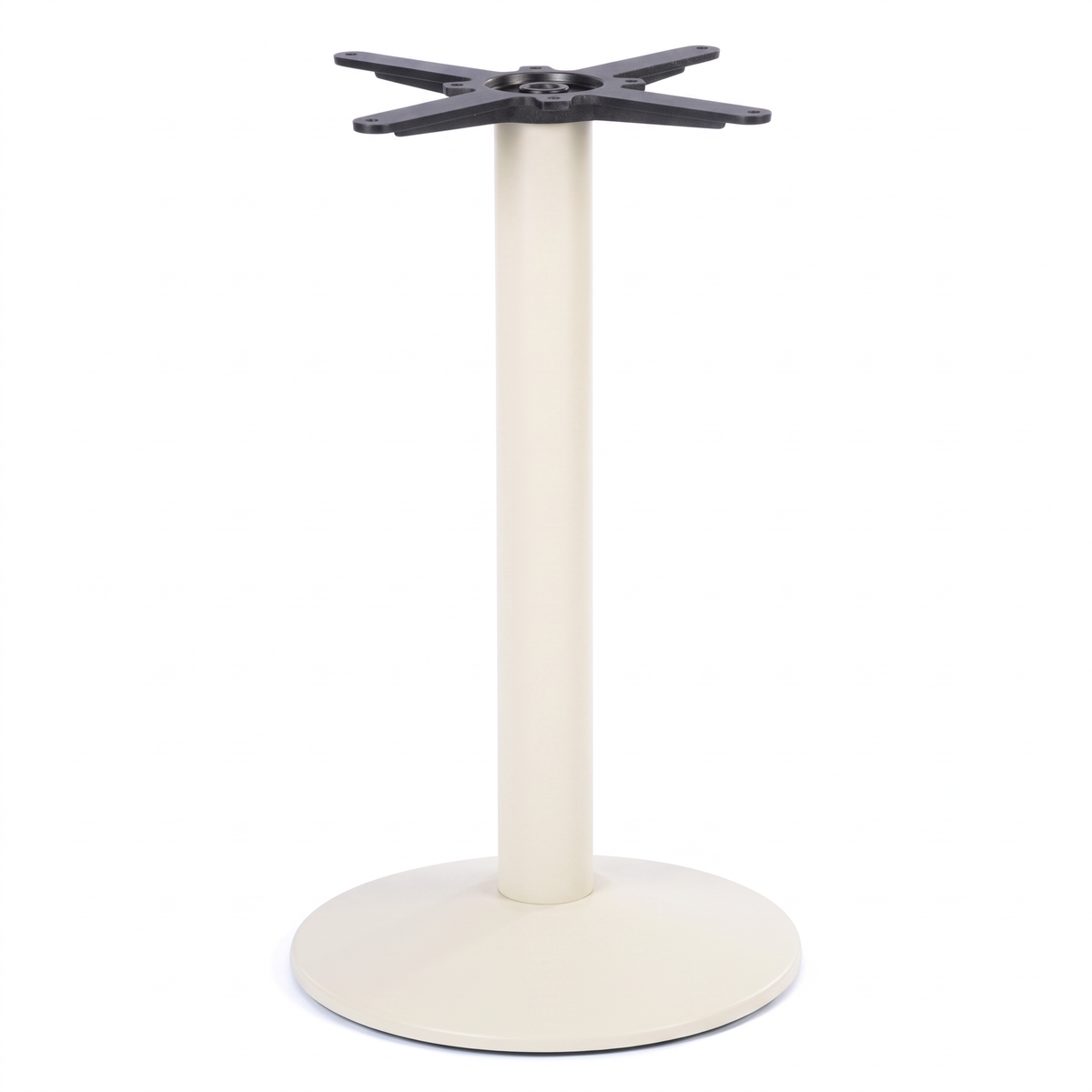 Dome Small Round Black Cast Iron Table Base - Powdercoated