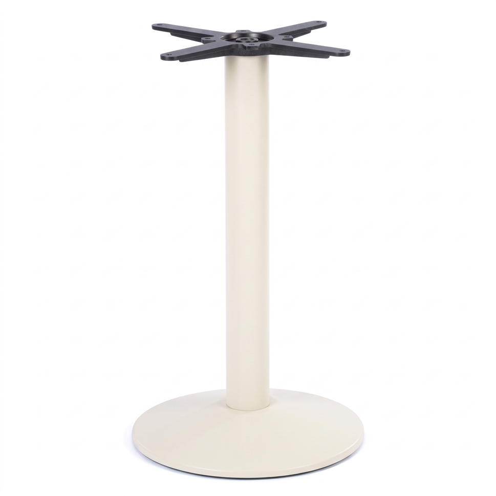 Dome Small Round Black Cast Iron Table Base - Powdercoated