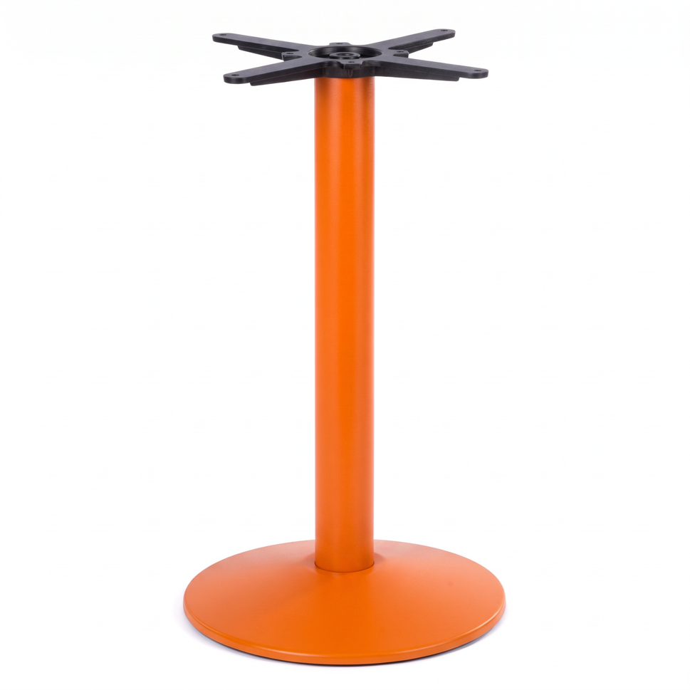 Dome Small Round Black Cast Iron Table Base - Powdercoated