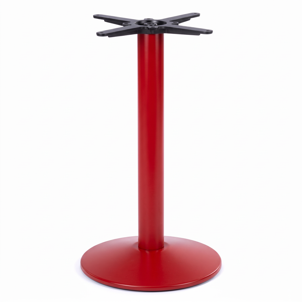 Dome Small Round Black Cast Iron Table Base - Powdercoated