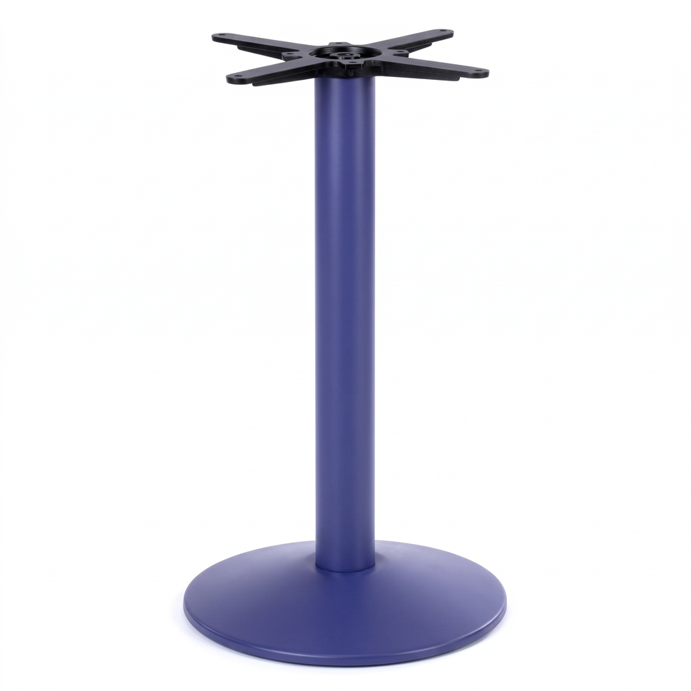 Dome Small Round Black Cast Iron Table Base - Powdercoated