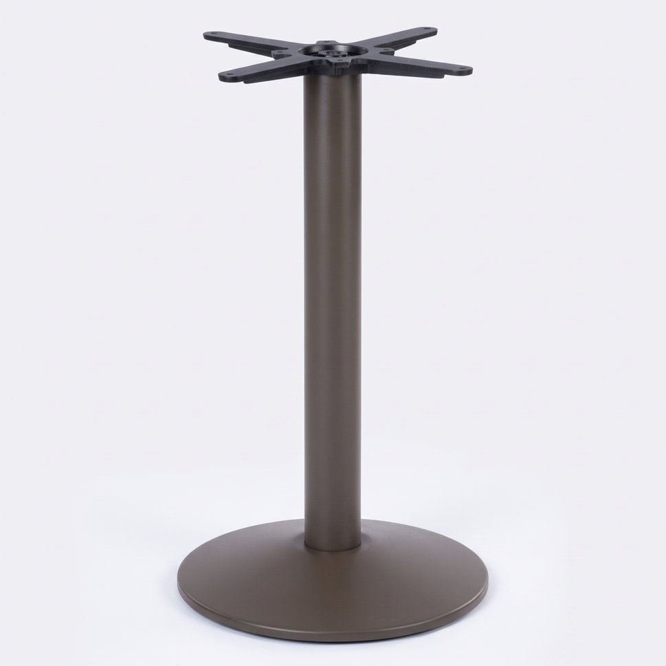 Dome Small Round Black Cast Iron Table Base - Powdercoated