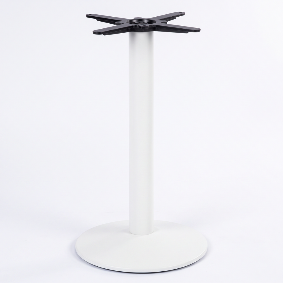 Dome Small Round Black Cast Iron Table Base - Powdercoated