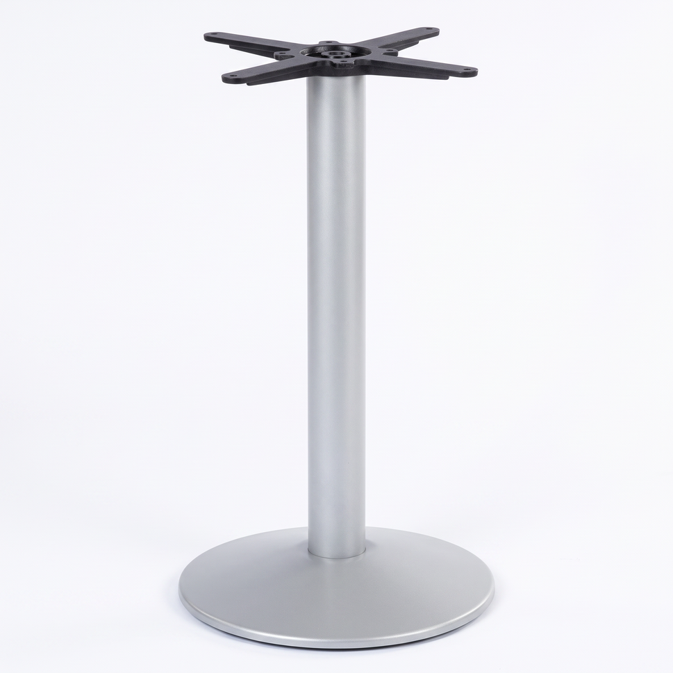 Dome Small Round Black Cast Iron Table Base - Powdercoated