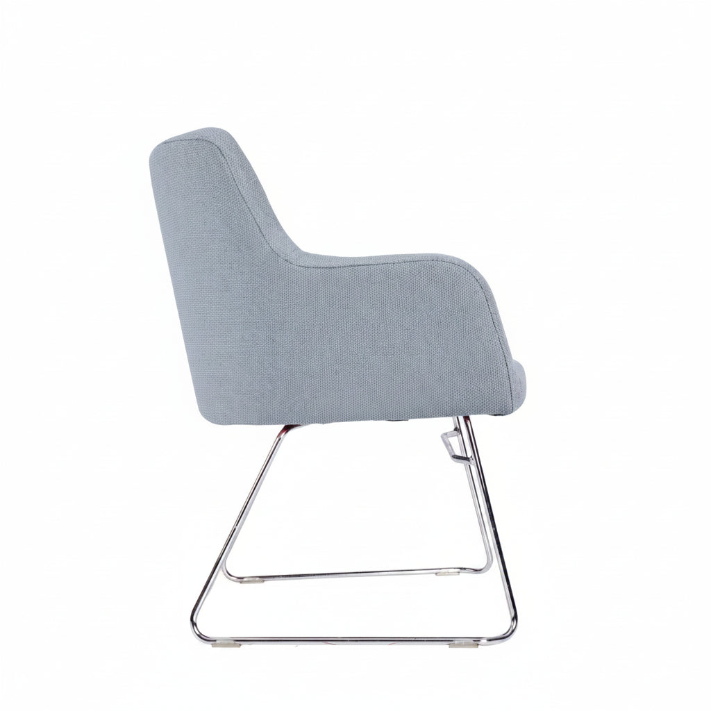 Huntington Armchair - Chrome Skid Frame