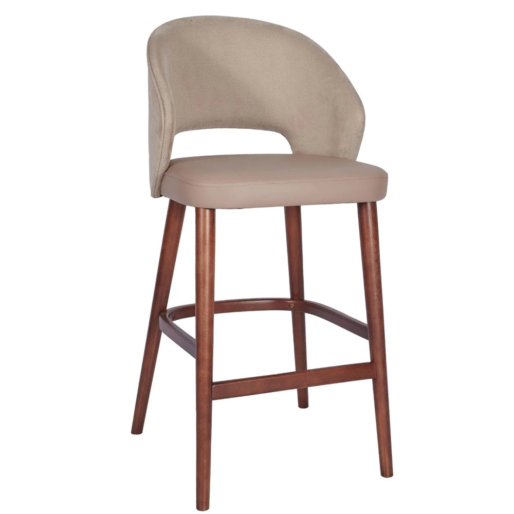 Garda Upholstered Arm Bar Stool