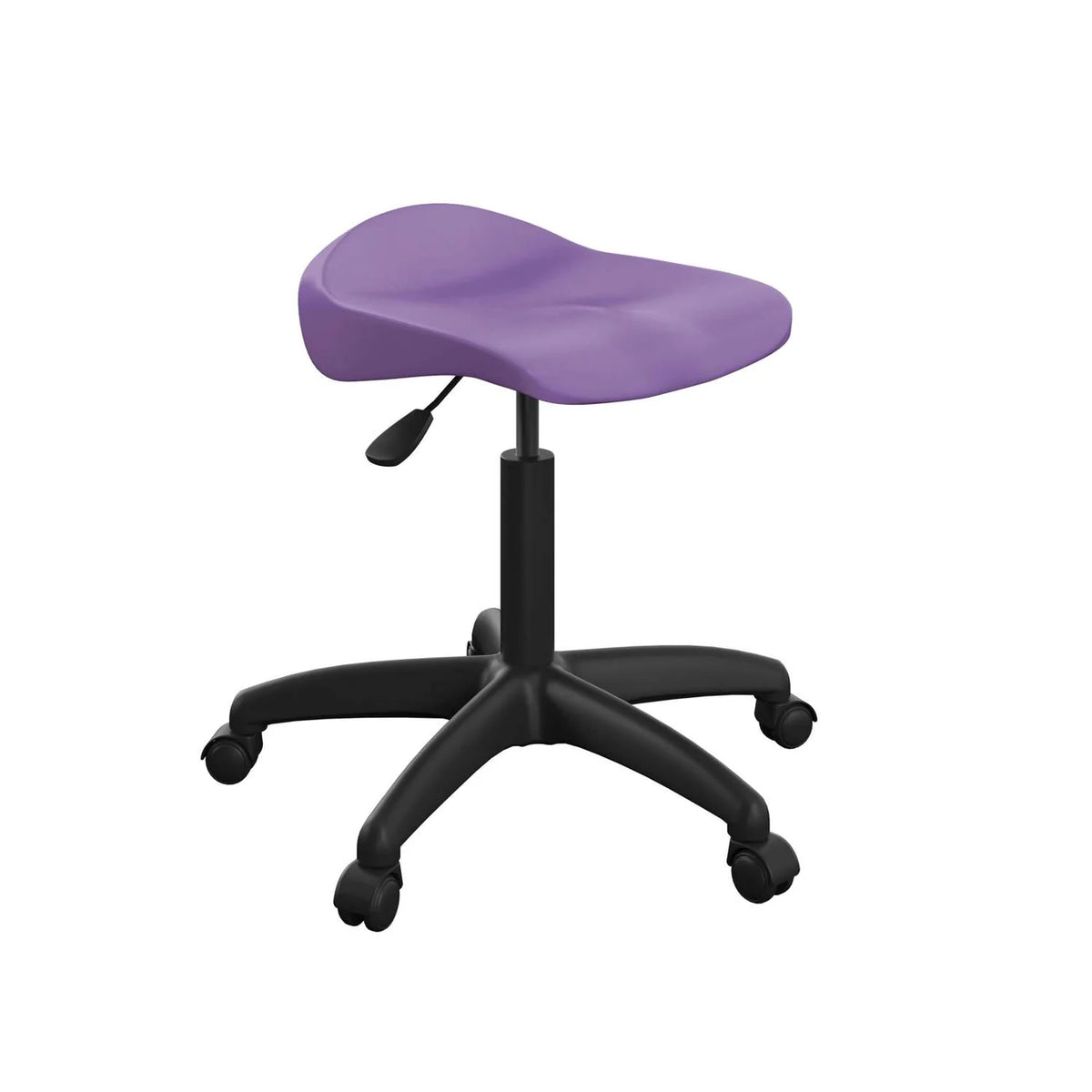 Titan Senior Swivel Classroom Stool with Black Base and Glides
