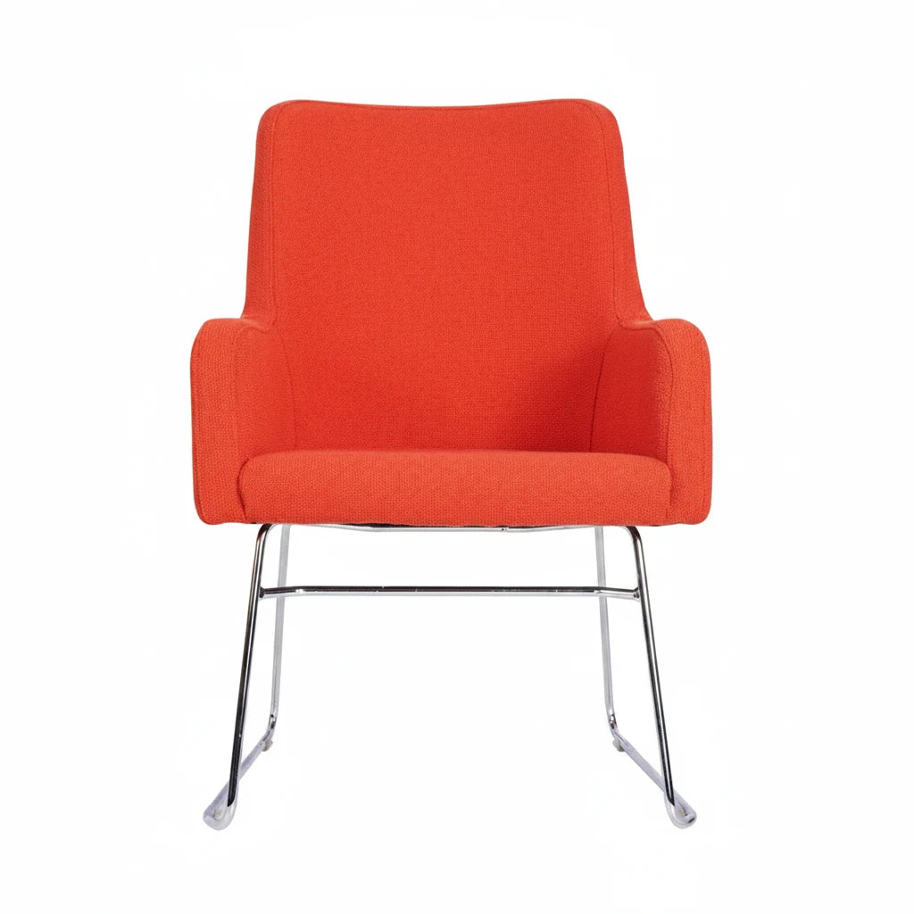 Huntington Highback Armchair - Chrome Skid Frame