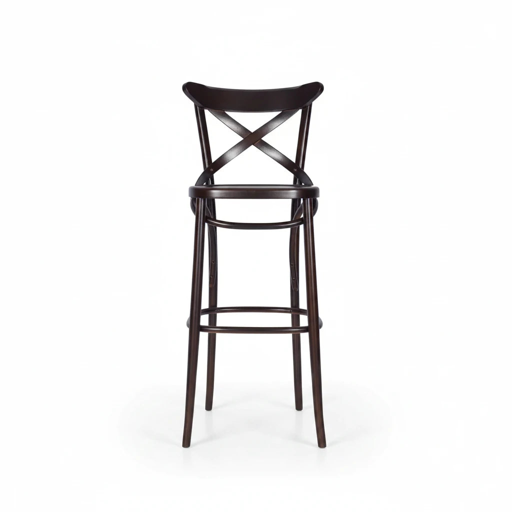 Victoria Bentwood Wooden Upholstered Bar Stool