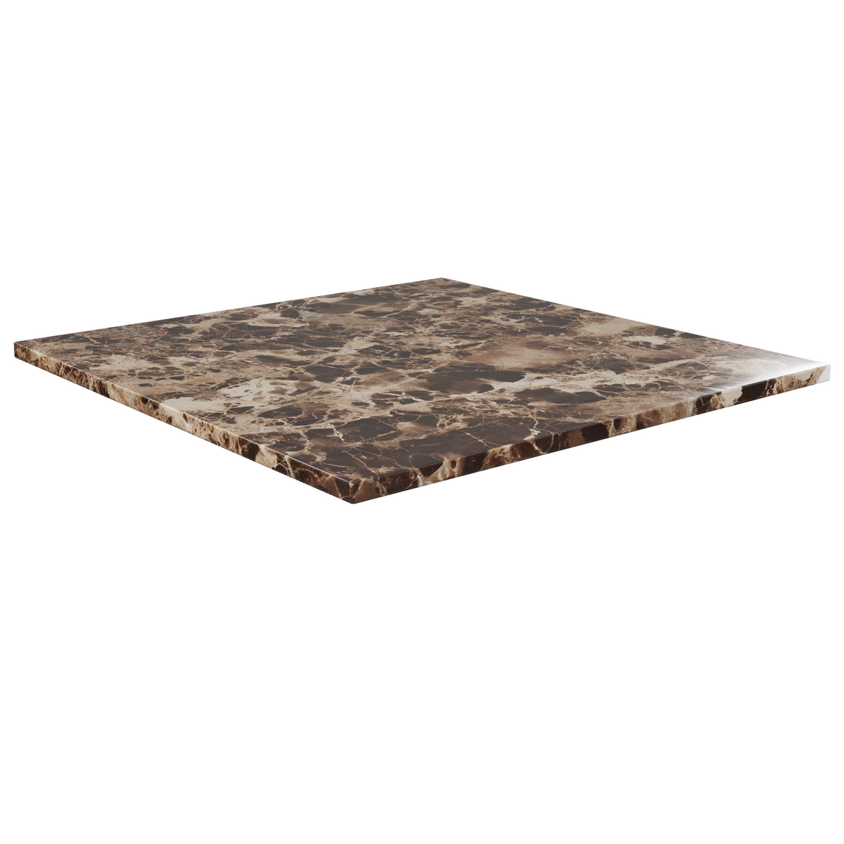Brown Emperador Real Marble Restaurant Table Top - 20mm