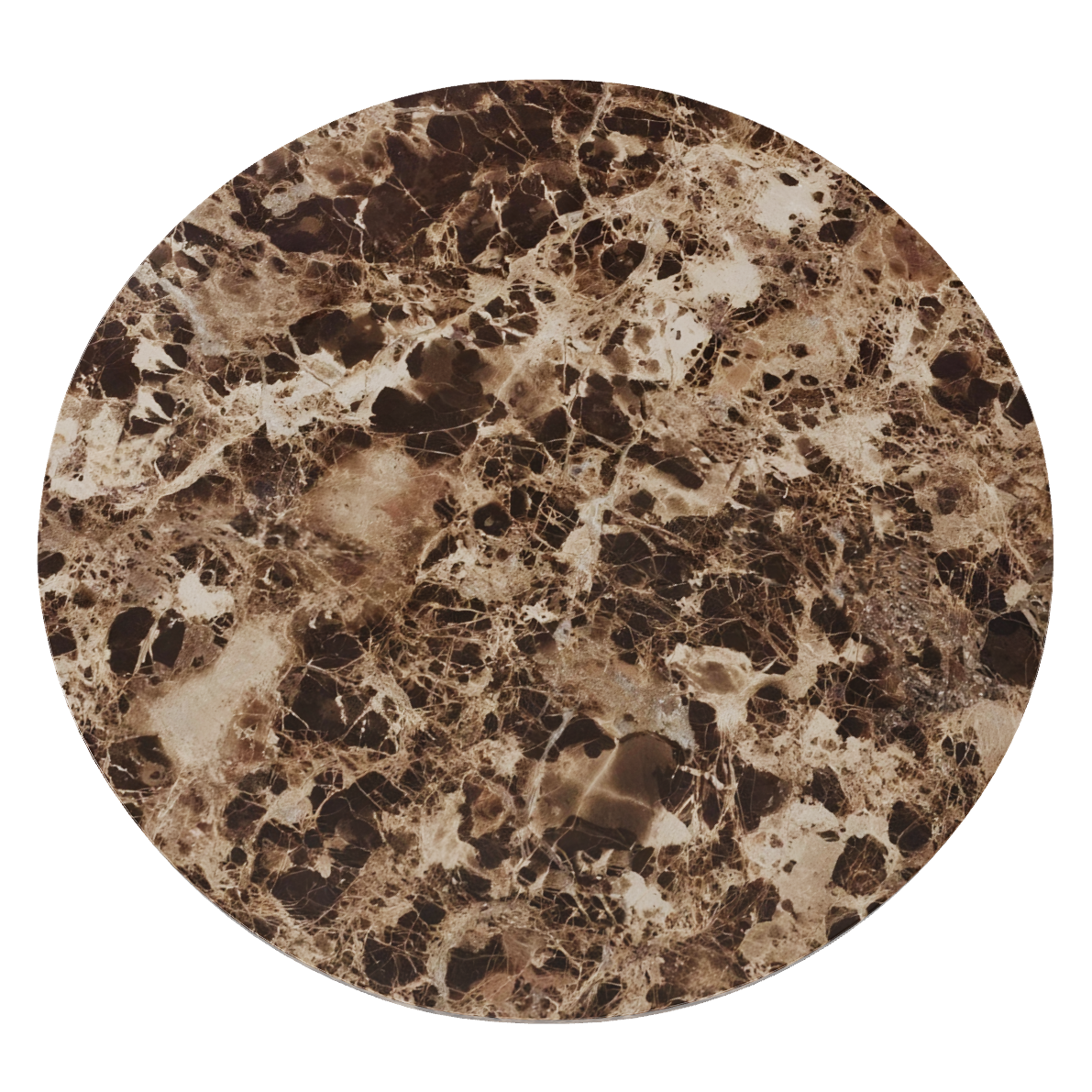 Brown Emperador Real Marble Restaurant Table Top - 20mm