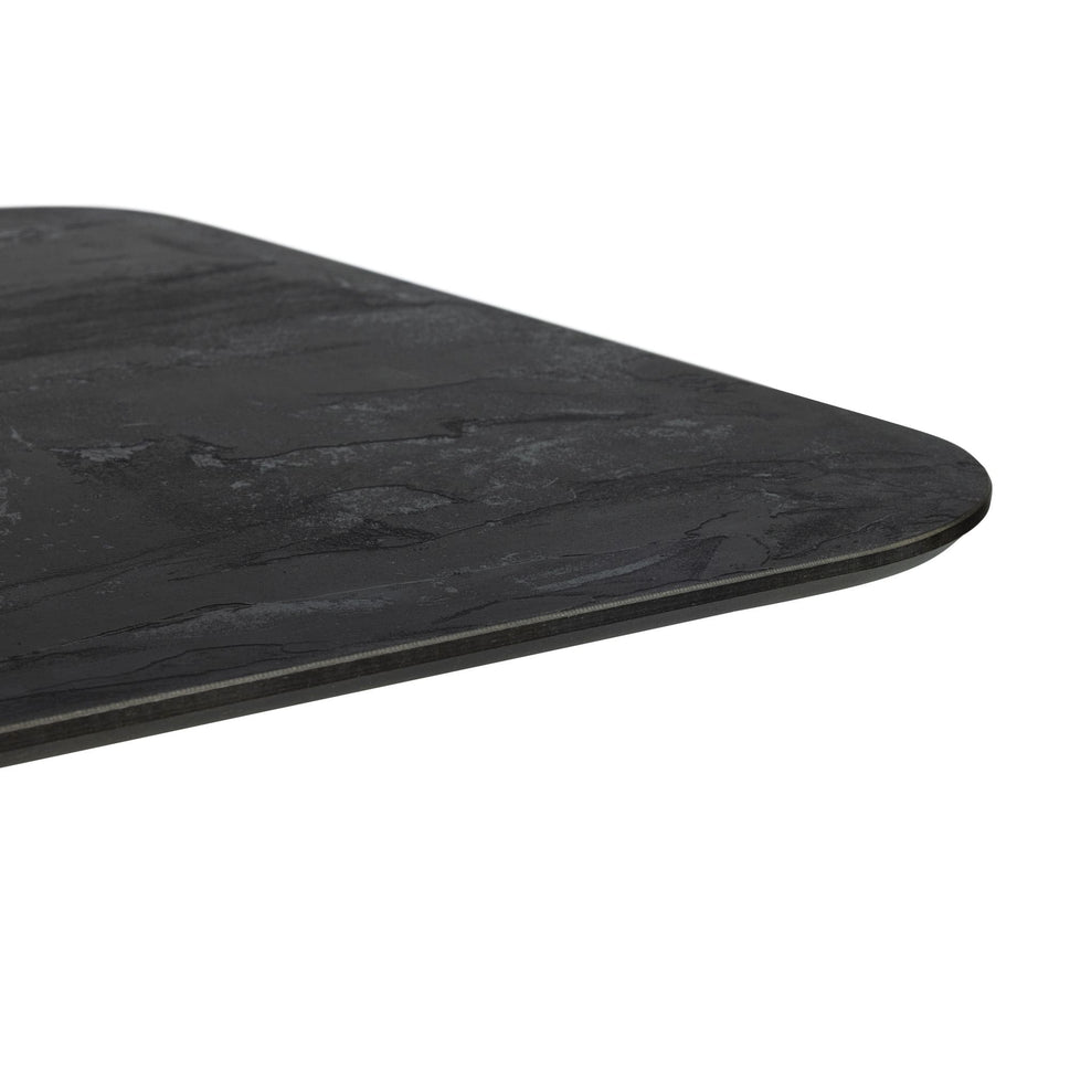 Black Slate Outdoor Laminate Restaurant Table Top - 12mm