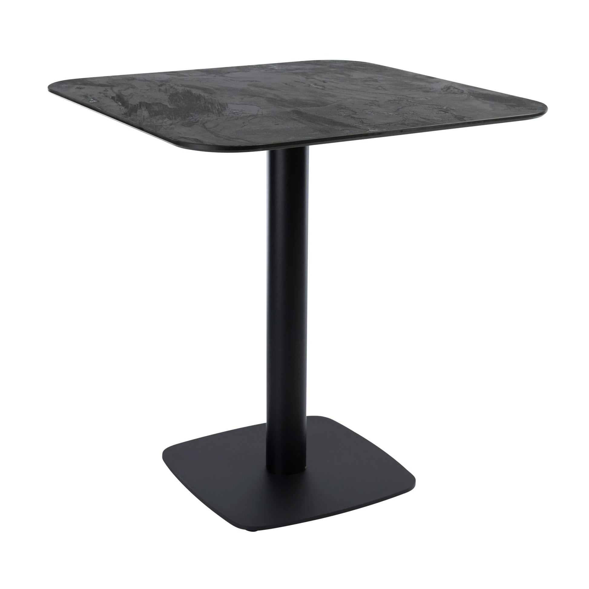 Black Slate Outdoor Laminate Restaurant Table Top - 12mm