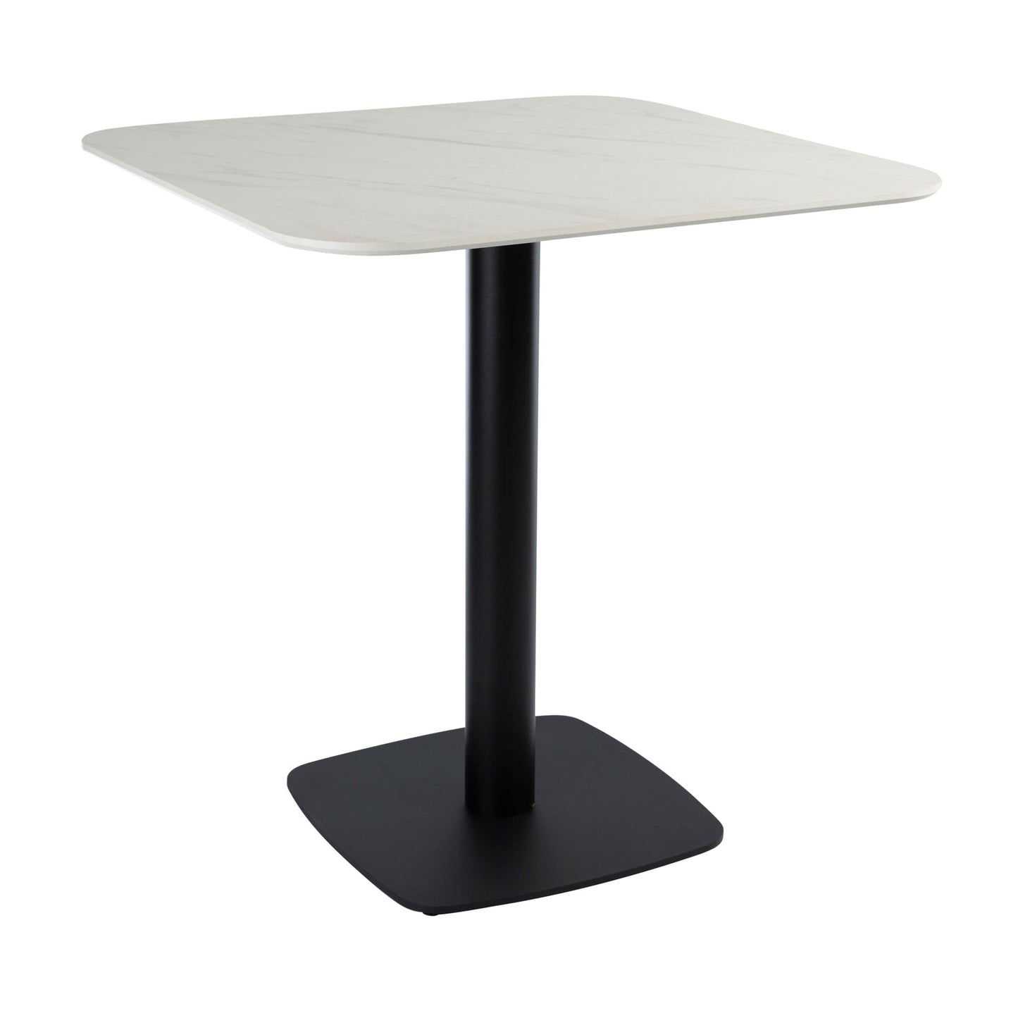 White Thassos Marble Outdoor Laminate Restaurant Table Top - 12mm
