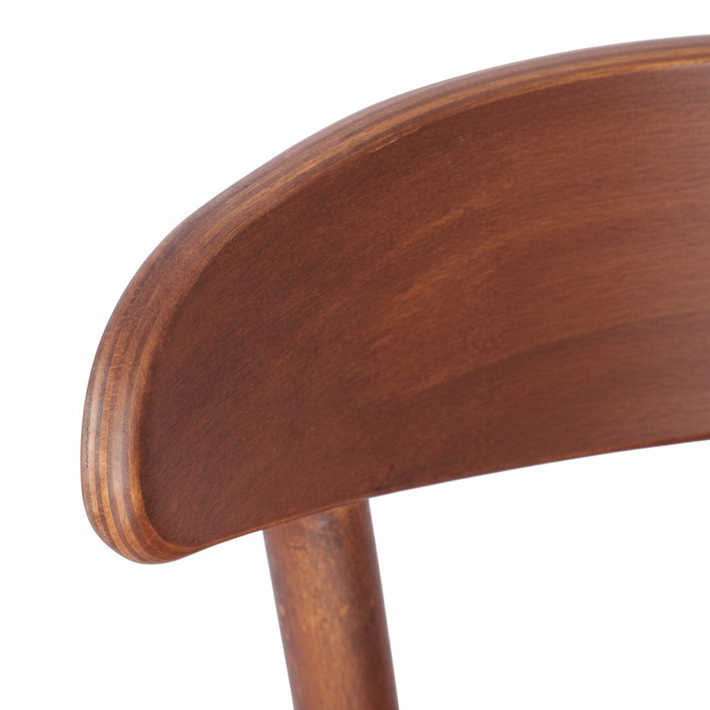 Hendon Bentwood Wooden Upholstered Bar Stool