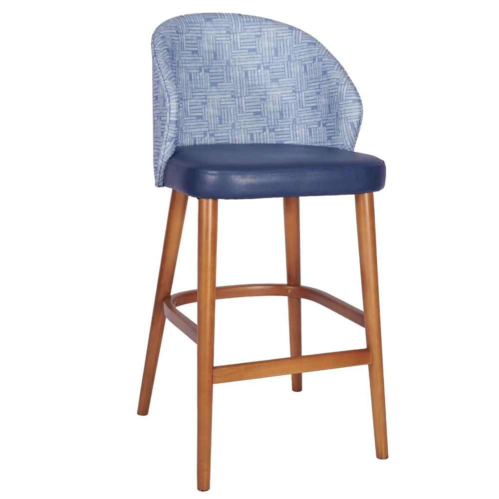 Como Upholstered Arm Bar Stool