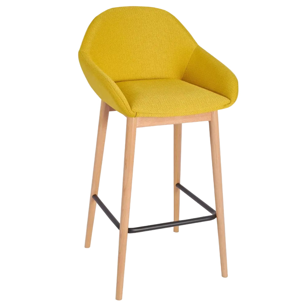 Orlando Upholstered Wooden Bar Stool