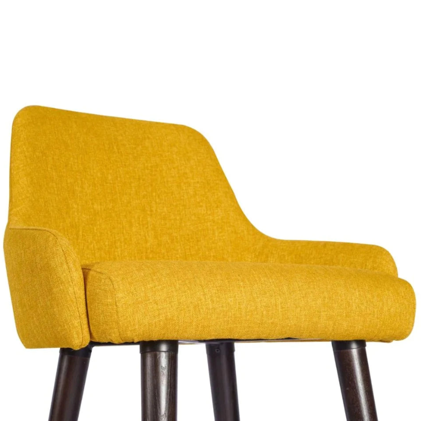Camden Wooden Upholstered Bar Stool