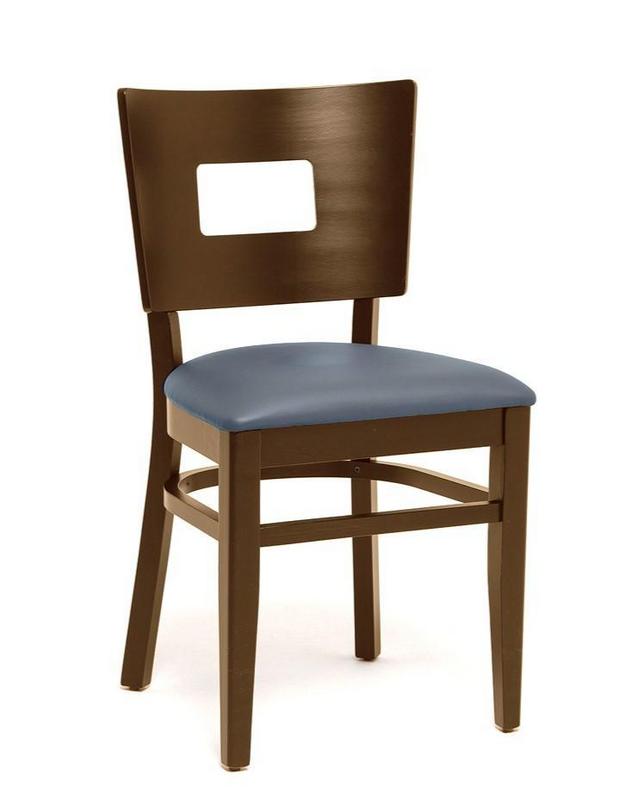 Mona CO Wooden Upholstered Side Chair