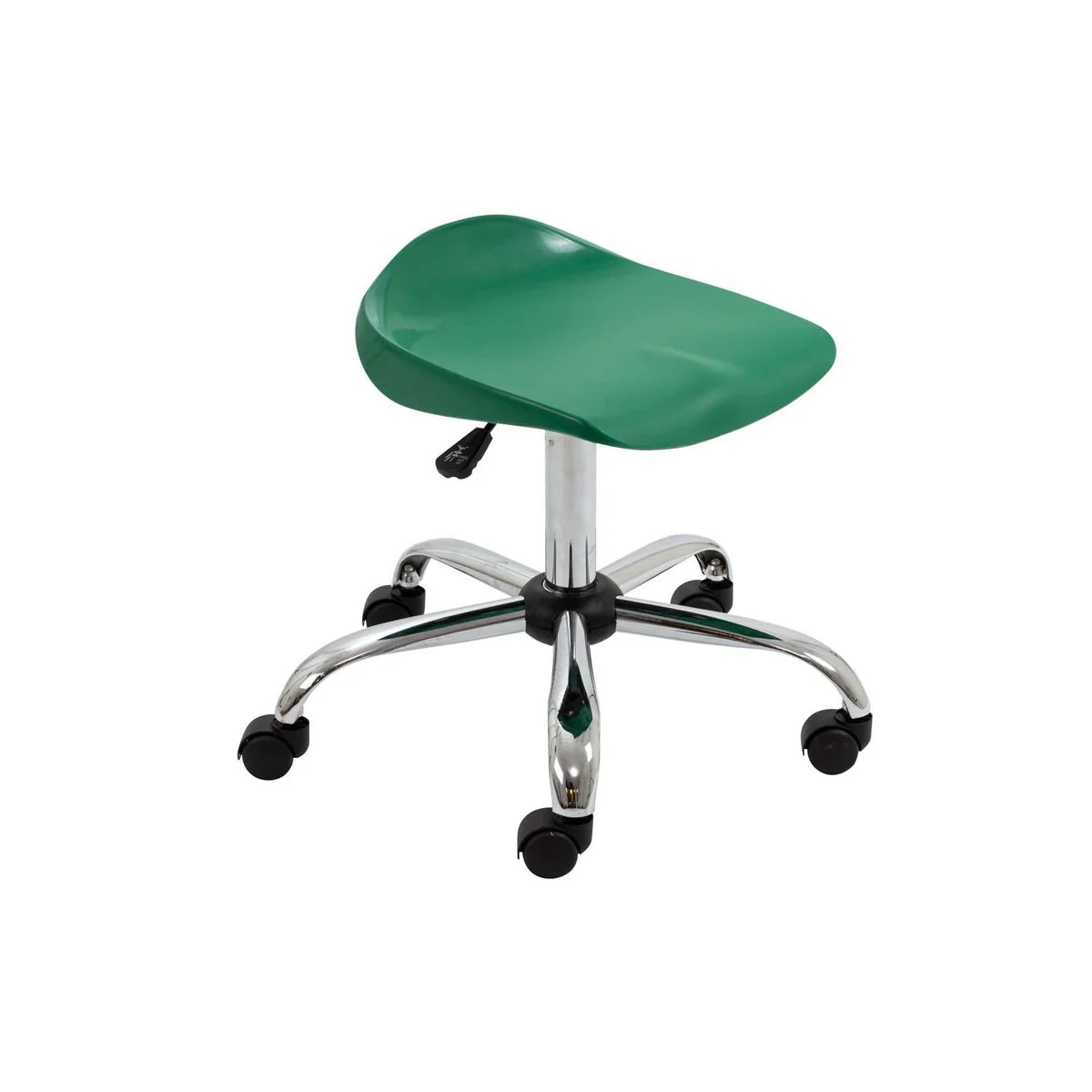 Titan Senior Swivel Classroom Stool with Chrome Base and Castors
