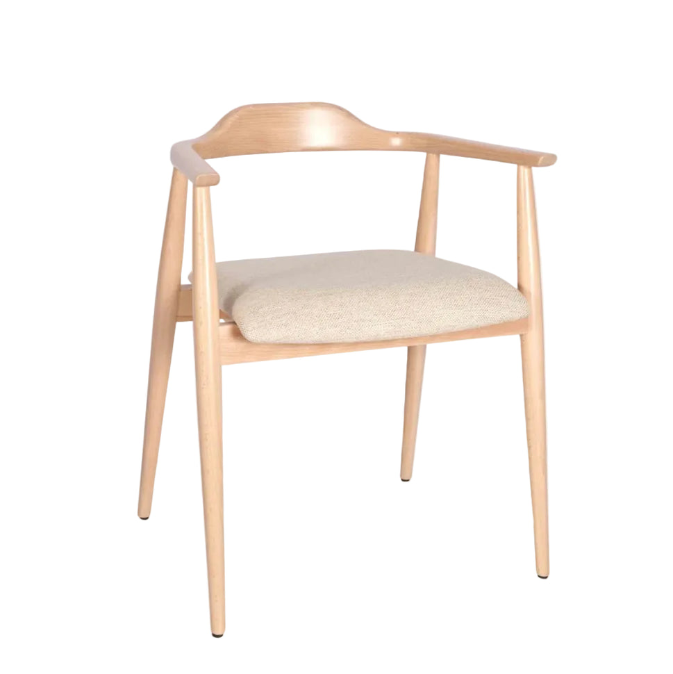 Beth Wooden Upholstered Armchair