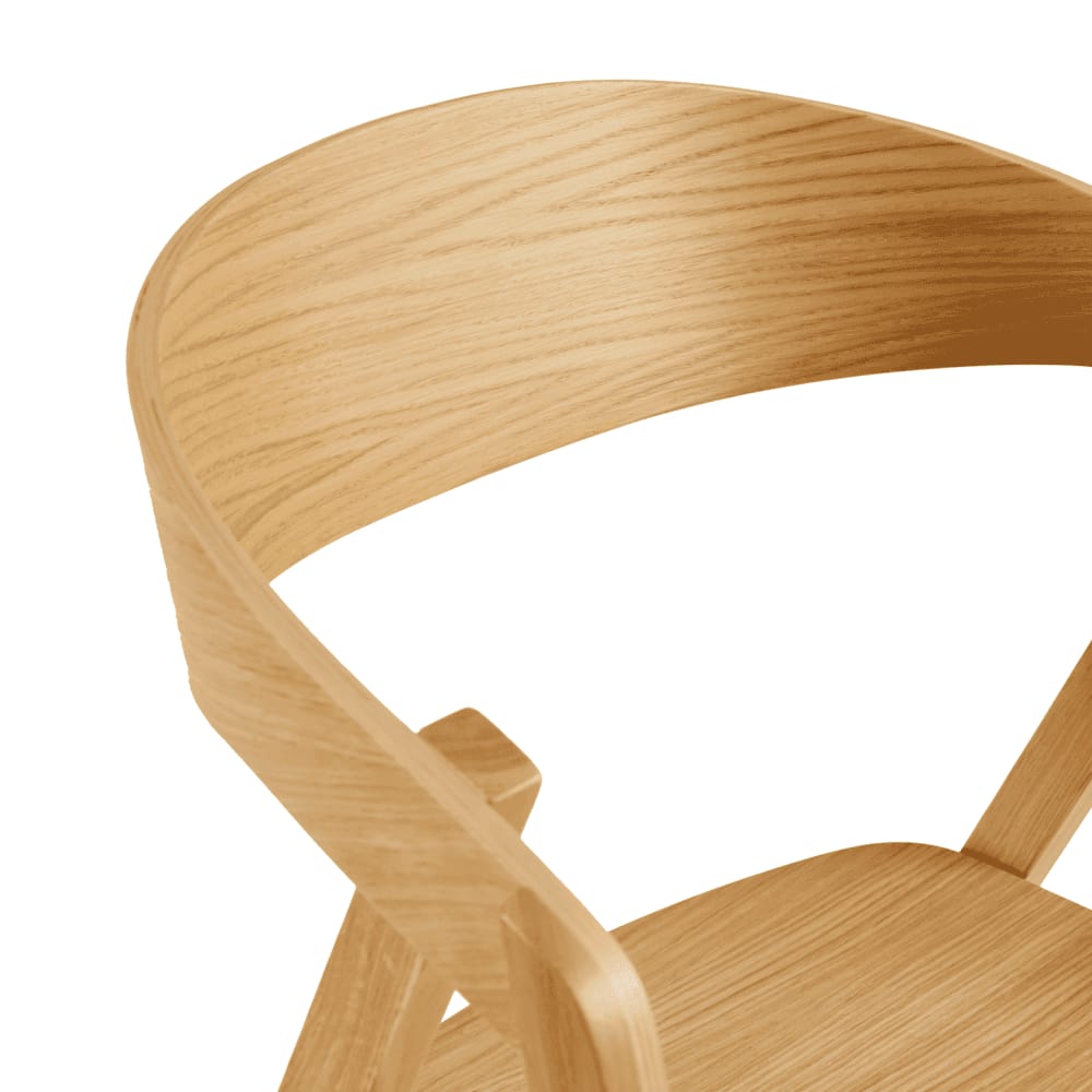 Luca Oak Stacking Armchair