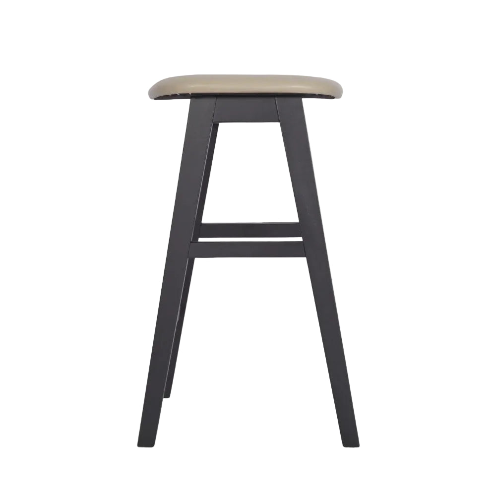 Savoy Wooden Upholstered Mid Height Stool