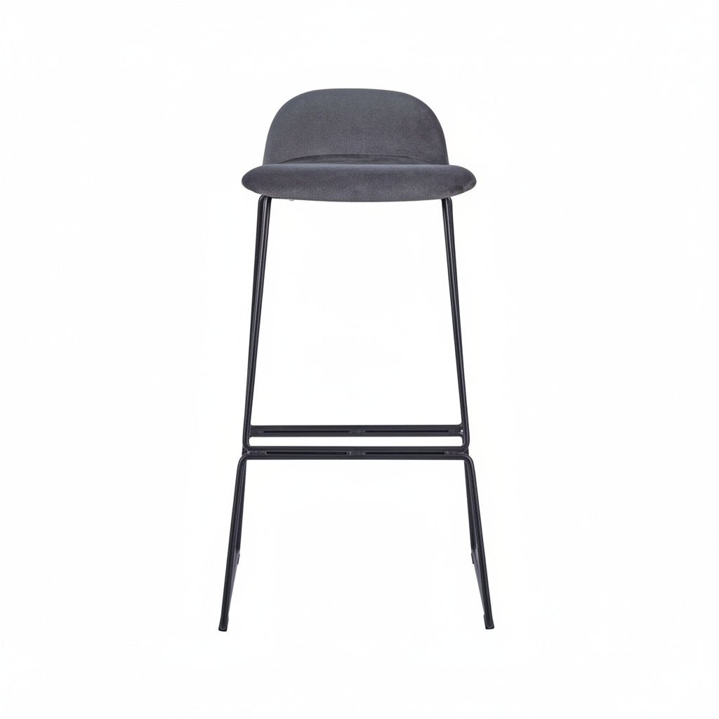 Copenhagen Upholstered Metal Bar Stool