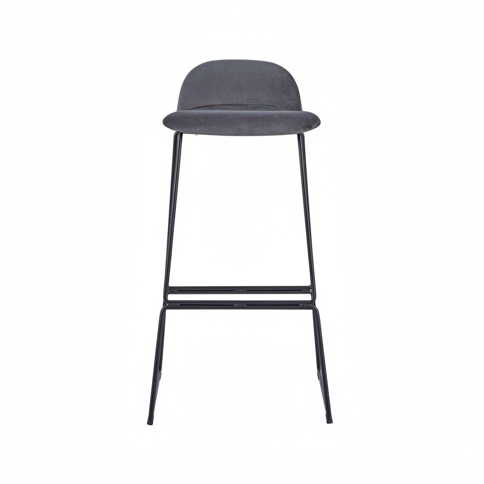 Copenhagen Upholstered Metal Bar Stool
