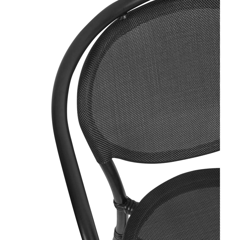 Lyon Black Outdoor Stacking Rattan Armchair