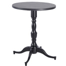 Switch Queen Anne Ornate Four Leg Cast Iron Table Base with a solid top, turned central column, and four curved legs in the Queen Anne style, shown on a white background. 2 image