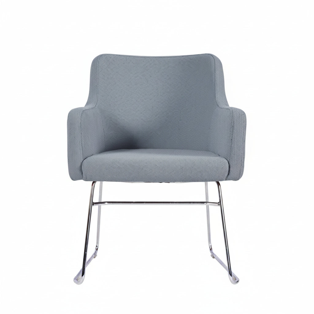 Huntington Armchair - Chrome Skid Frame