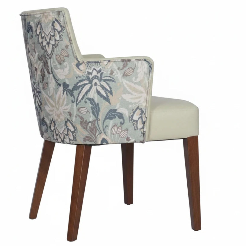 Bari Wooden Upholstered Lounge Chair