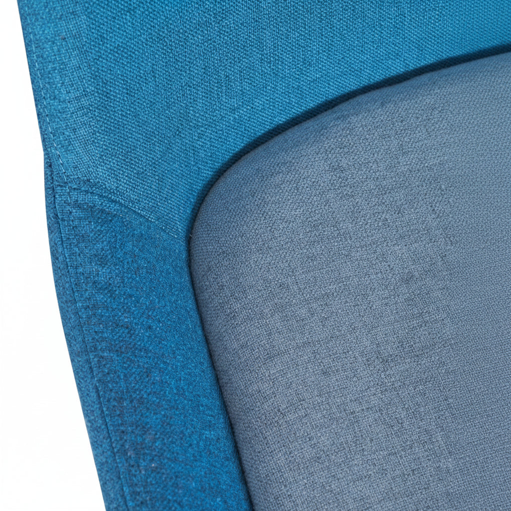 Brooklyn Upholstered Swivel Side Chair - with wheels